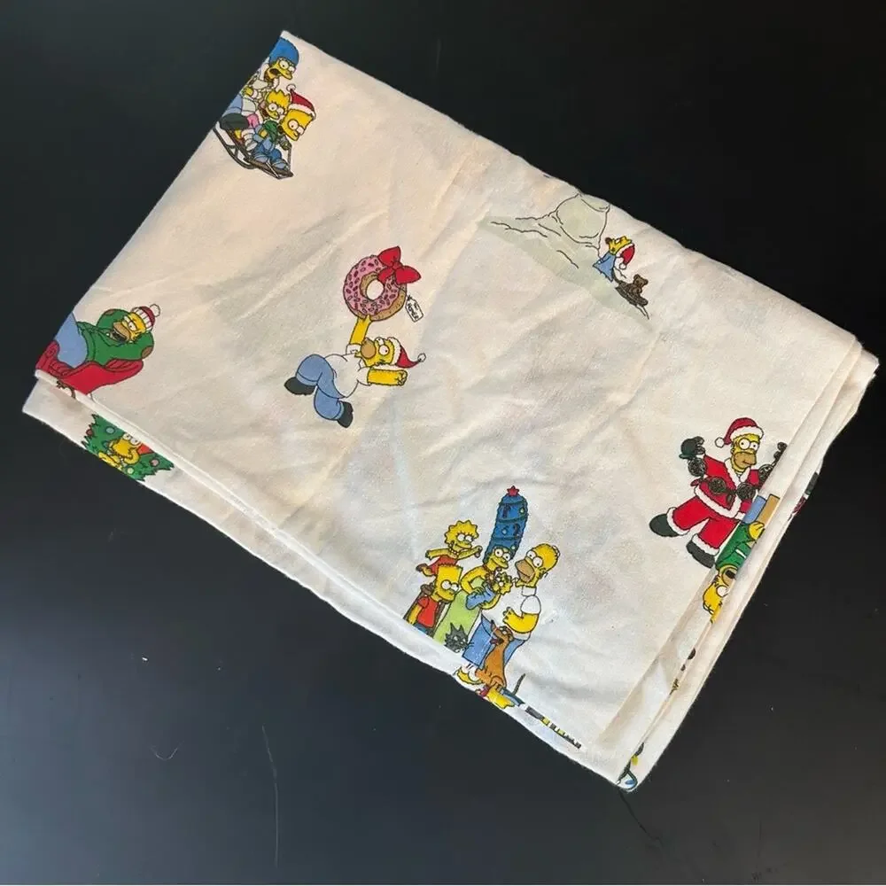 Pottery Barn x Simpsons Christmas Print Pillowcases Pillow Covers Standard NEW